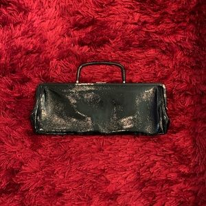 Black patent leather Hobo Purse